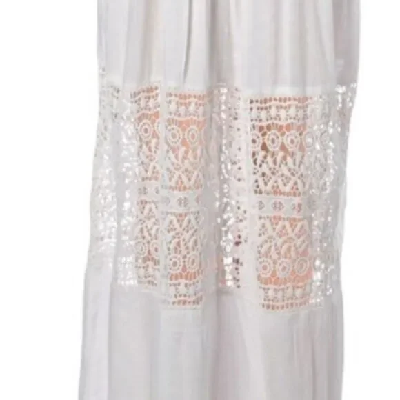NWT Aqua White Crochet Detailed Maxi Dress - Picture 4 of 4